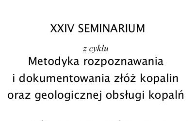 Metodyka rozpoznawania i dokumentowania złóż kopalin oraz geologicznej obsługi kopalń